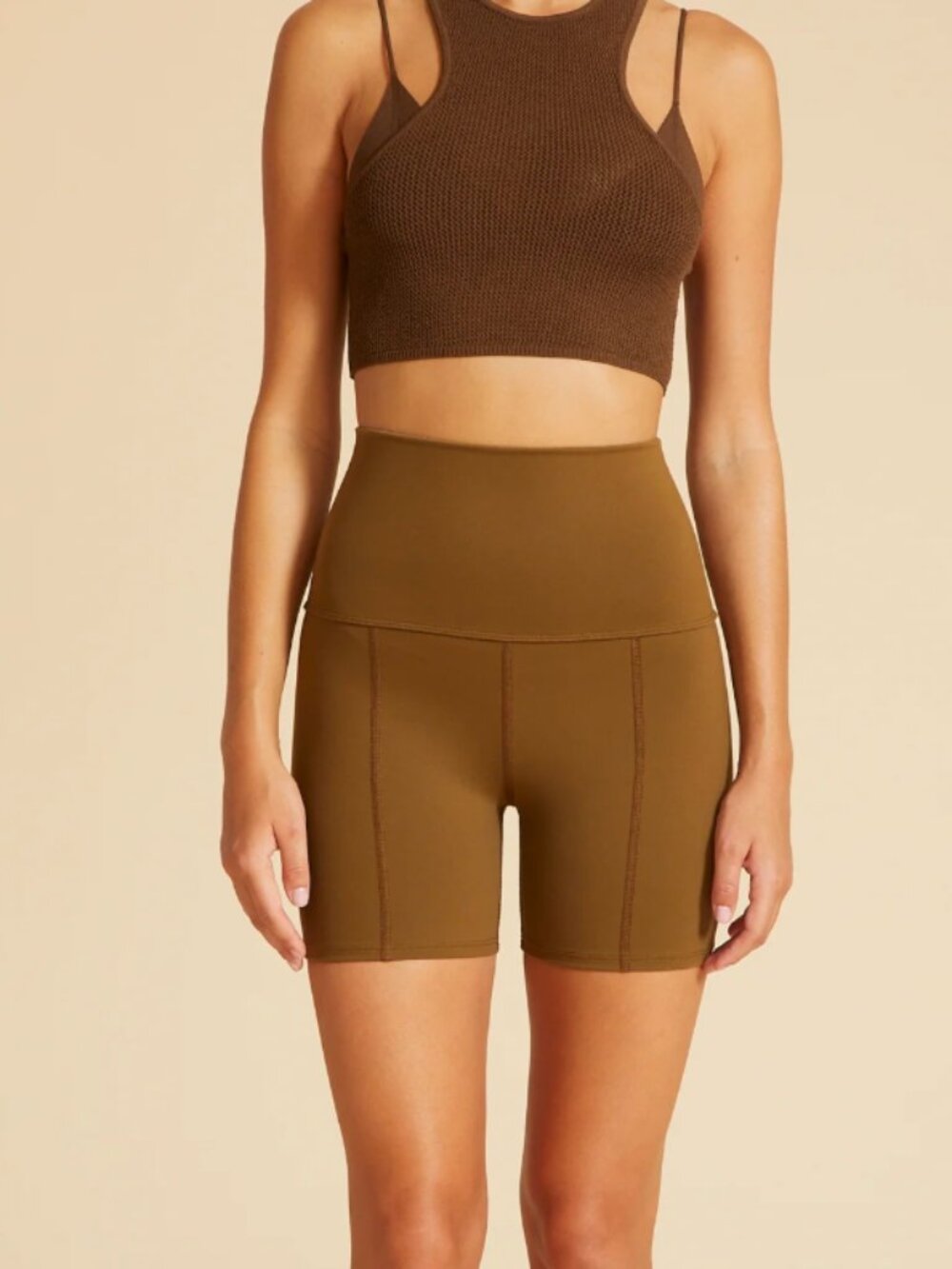 Live the Process Geometric Short in Chocolate Calcite (S) Like New
